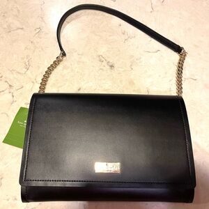 Kate Spade Black Leather Shoulder Bag